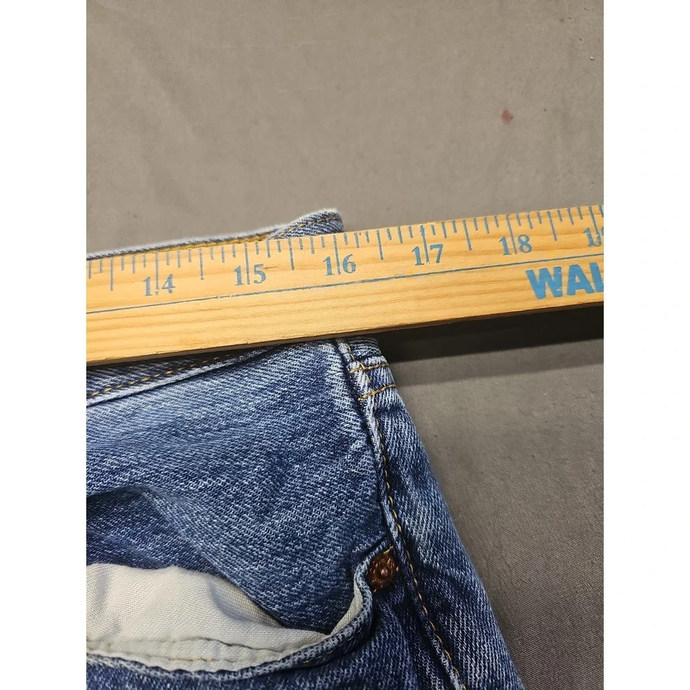 2-Levi's 501 Jeans Mens 32x34 (32x32) Blue Denim Straight Leg Button Fly Outdoor